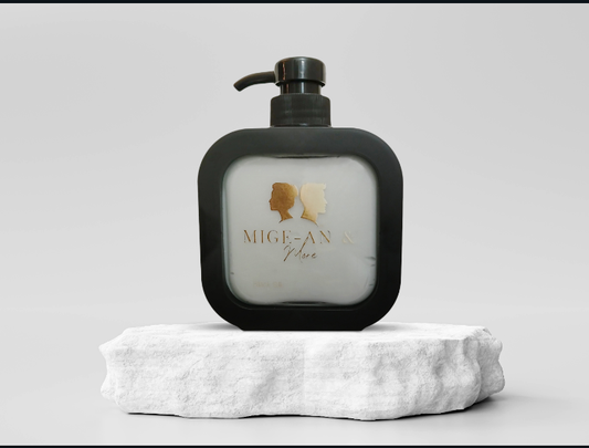 Black Silk mens organic body lotion Scented